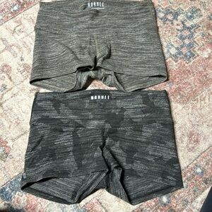 Two Pairs of No Bull shorts size small